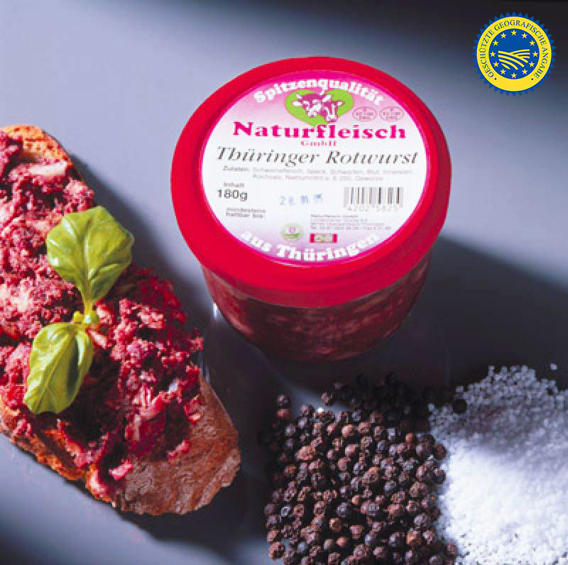 Thüringer Rotwurst im Glas, 180 g